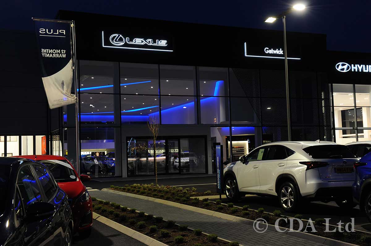 Lexus Car Showroom Aluminium Glazing