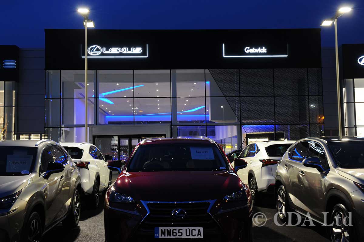 Lexus Showroom Builders Crawley