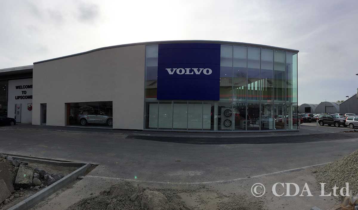 volvo car showroom complete, Lipscombe