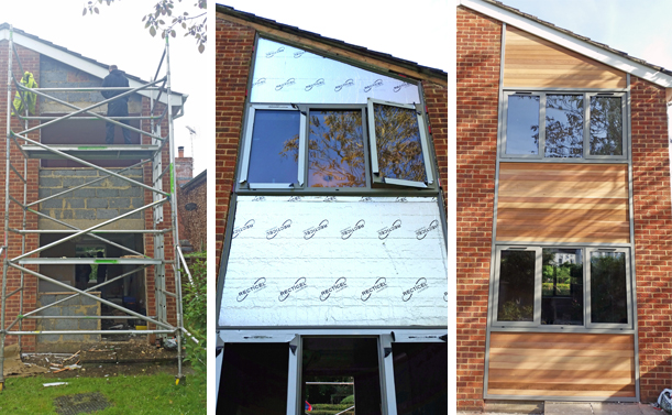 before and after aluminium windows in eastleigh