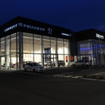 Peugeot Car Showroom Installation Crawley - Aluminium Glazing