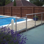 Aluminium Glazed Glass Balustrade