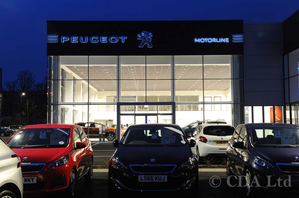 Peugeot Car Showroom Constructions Crawley